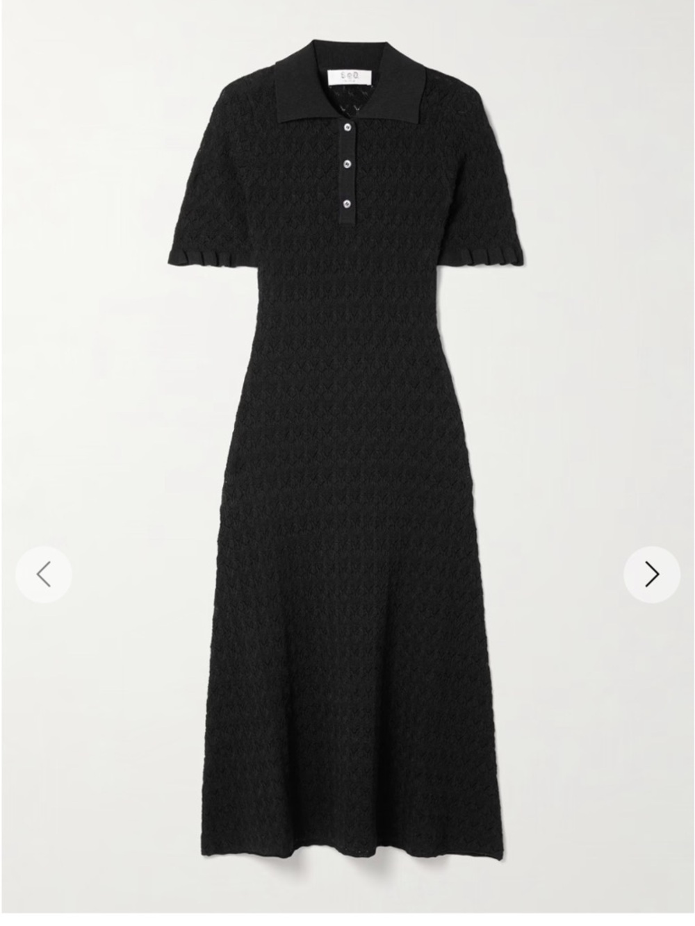 NWT SEA Pointelle-knit midi dress, size xxs